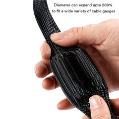 10-100FT Expandable Braided Cable Sleeve PET Wire Loom Organizer Cord Management