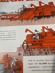 Allis Chalmers Model 100 Self Propelled Harvester Illustrated Advertisement