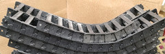 NEW Lot Of 12 FT (4pcs) Gleason Reel 252P-II HOSE CABLE CARRAIGE 4.25″X1.75″Int