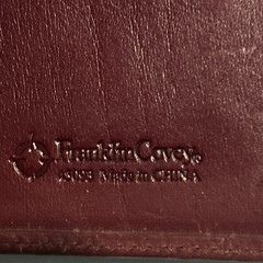 Franklin Covey Planner 7 Ring Binder Executive Organizer Red Faux Leather