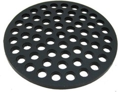 Cast Iron Drain Cover 6 Inch Round Brushed Finish Removable Strainer Durable