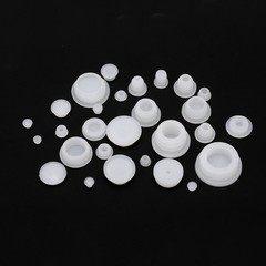 30pcs Hole Plugs Fit for 11mm7/16 Inch Hole Round Snap Plug for Home White