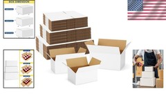 Space-Saving Shipping Boxes 45-Pack: Mixed Sizes for Efficient Packing & Mailing
