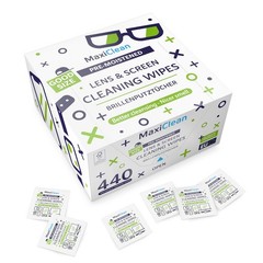 MAXI CLEAN 440 Pack Lens Wipes for Eyeglasses 440 Count (Pack of 1)