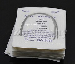 Dental Orthodontic Thermal Activated Archwires Niti Arch Wire Ovoid Natural Form