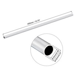 12mm OD 10mm ID 400mm Length 6063 Aluminum Tube for Industry DIY Project