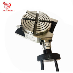 Rotary Table 4″ 100mm Horizontal And Vertical With 65 mm 3 Jaw Chuck Backplate