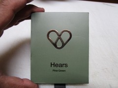 Hears Pine Green Premium earplugs Noise Reduction 17 decibels 25 dB NIB