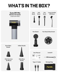 Fanttik Gust B11 Mix 2-in-1 Electric Air Duster & Fan, Dust Blower, 110000RPM…
