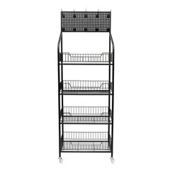 4 Tier Retail Snack Candy Display Rack Stand Display Organizer Basket Holder