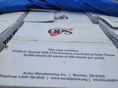OPS Toilet Paper Commercial Retail Wholesale Bulk Tissue 16,000 Sheets Business