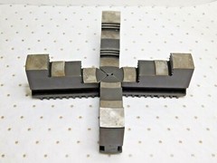 Bison 4 Piece Hard Solid OD Master Jaw Set for 10" Scroll Chuck 7-880-410