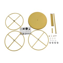 3-Tier Rotatable Round Display Rack for Clothing – Metal Clothes Organizer