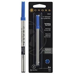 Cross Refill Blue Rolling Ball Pen Slim Medium Point Gel Ink Waterproof 8521