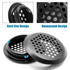 Suiwotin 20pcs 2 Inch 53mm Air Vents, Stainless Steel Circular Soffit Vent, R…