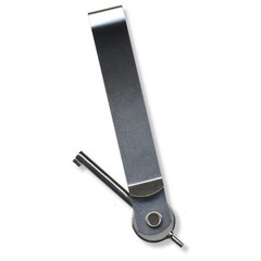 Zak Tool ZT98 Tactical I.D. Holder & Hidden Handcuff Key, Silver