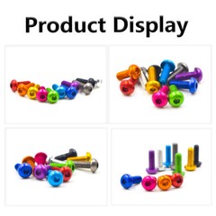 10PCS Aluminum Alloy M3 M4 M5 Colourful Anodizing Hex Socket Button Head Screws
