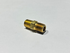 (7) 3325×4 WEATHERHEAD Brass 1/4″ MPT x 1/4″ MPT Hex Nipple Adapter