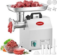 Commercial Electric Meat Grinder #12, 1.0HP Heavy Duty Stainless Steel Meat Minc