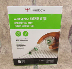 Tombow Mono Hybrid Style Correction Tape 10 Pack 1/6″ x 32.8′ Instant Correction