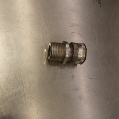 Appleton Electric CG-1850 Threaded Cord Grip Connector Silver Steel 6in 4/0-4