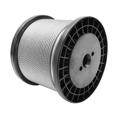 1/4 inch Stainless Steel Cable 300FT T304 7×19 Steel Wire Rope Aircraft Cable
