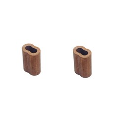 1/16″ Copper Crimping Loop Sleeve Wire Rope Sleeves Double Barrel Ferrule 10 Pc