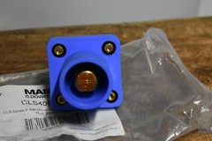 Marinco Camlok Panel Mount Male Blue CLS40MRSB-D Cam Lok Threaded Stud