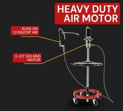 Air Operated Portable 50:1 Grease Pump System for 120 lbs Grease Pump
