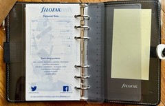 Filofax 2016 Personal Organizer, The Original Monochrome, 6.75 × 3.75″ – NEW