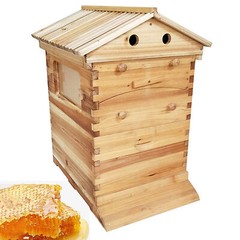7Pcs Auto Seeping Honey Hive Beehive Frames + Beekeeping Cedarwood House Boxes