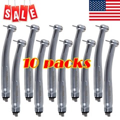 10pcs Dental High Speed Handpiece Turbine 4 Holes NSK Pana Max Style Clean Head
