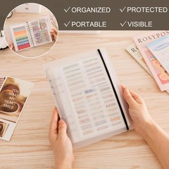 2pcs A5 Sticker Collecting Album,Sticker Organization Storage Book Binder for…