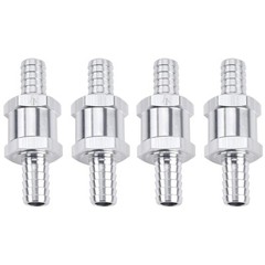 4x 10mm 3/8″ Fuel Line Non-Return One Way Air Fuel Oil Check Valve Diesel Gas