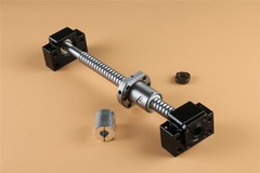 SFU1605 Ball Screw RM1605 OD16mm L250mm-1500mm +BK/BF12 End Supports+ Coupler