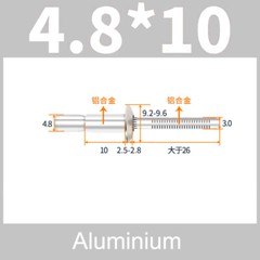 Structural Pop Rivets Dome Head Steel Monobolt Breakstem Fasteners 4.8mm 6.4mm