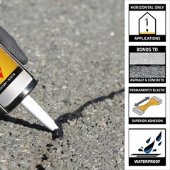 Fast-Acting Asphalt Crack Filler – 9 oz. Cartridge