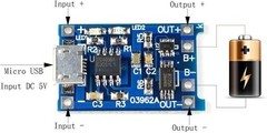 Compact 10pcs TP4056 5V 1A Lithium Battery Charging Boards with LED Indicators