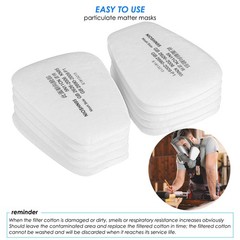 20PCS 5N11 N95 Cotton Filters Replacement for 6200 6502 6800 7502 Face Mask US