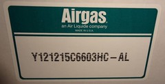 Airgas Y121215C6603HC-AL Stainless Steel Regulator NEW