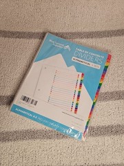 Blue Summit Supplies 15 Tab Binder Dividers For 3 Ring Binder Or Notebook, Subje