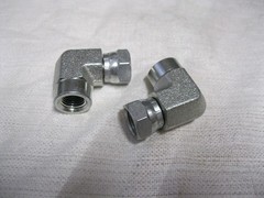 2 qty, 1/4 Female Pipe (NPT) x 1/4″ Female Pipe Swivel (NPSM) 90° Elbow