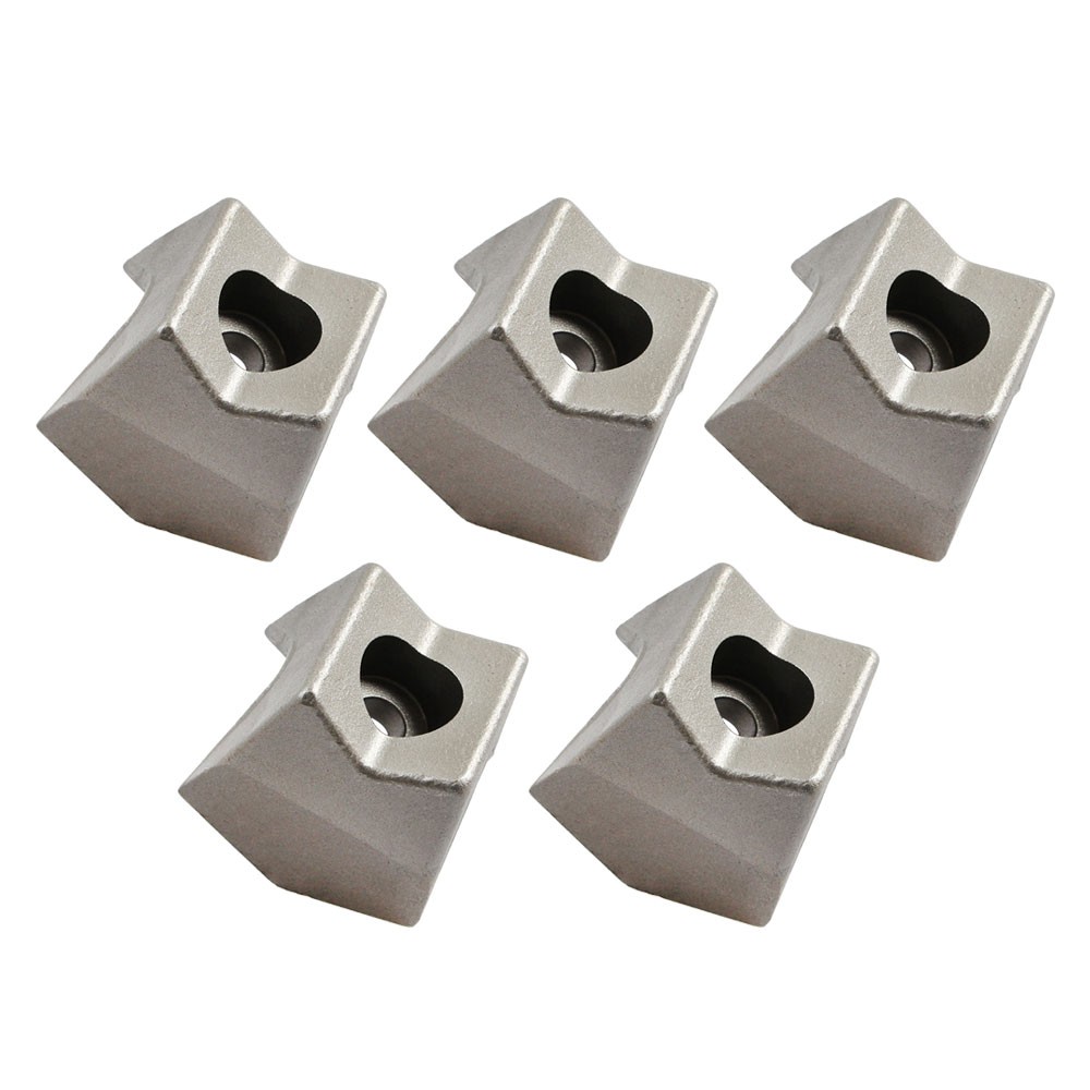 5Pcs New Fit For Fecon Cubit Reversible Knife Teeth US