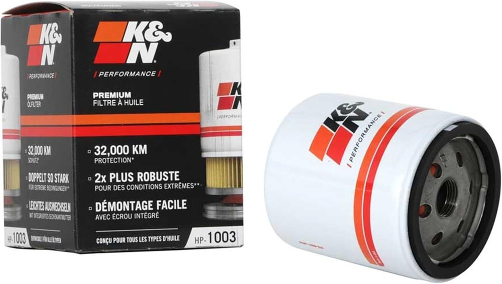 K&N Premium Oil Filter: 20,000 Mile Engine Protection with Wrench Off Nut: Compa