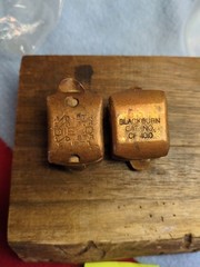 (2) Blackburn CF 4010 Copper Compression Tap Connector, Die D NOS 4/0 2/0 1/0