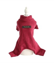Hdwk&Hped Soft Cotton Dog Pajamas for All Seasons, Striped Pet Bottoming Jump…
