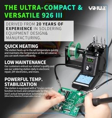Yihua 926 LED III 60W LED Digital Display Soldering Station Soldering Iron Kit