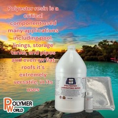 Fiberglass Repair Kit 1 Gal of Polyester Resin 1708x38x5 Yard Biaxial Cloth