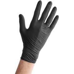 5mil Medium Heavy Duty Nitrile Exam Gloves  Powder Free Black 100 Gloves