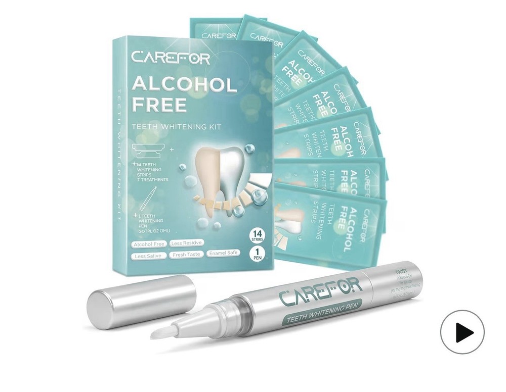 Carefor Alcohol Free Teeth Whitening Kit with Pen and Strips